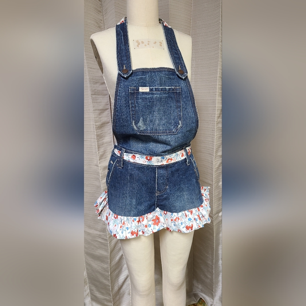 Blue jean apron